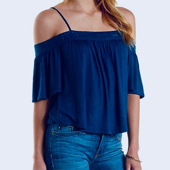 Charlotte Russe Crochet Trim Top - Picture 3 of 6